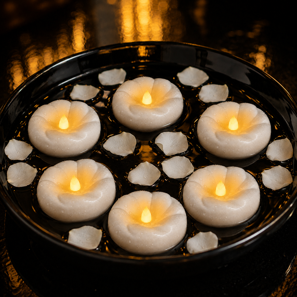 AquaGlow Floating Candle Set