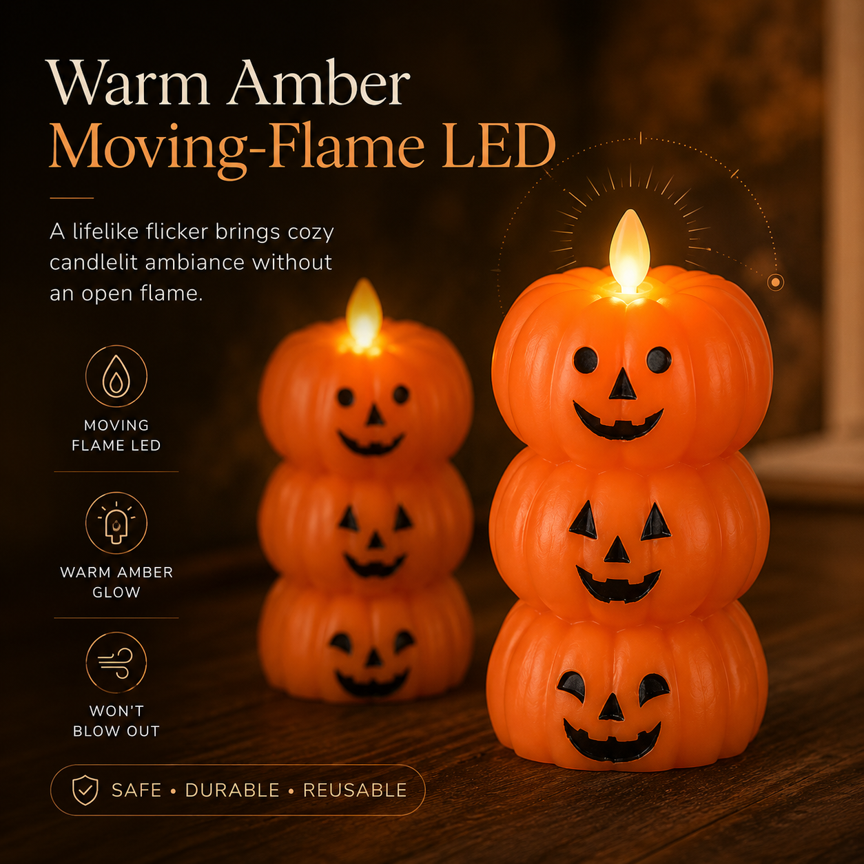 Enchanted Pumpkin Glow — Set Of 2