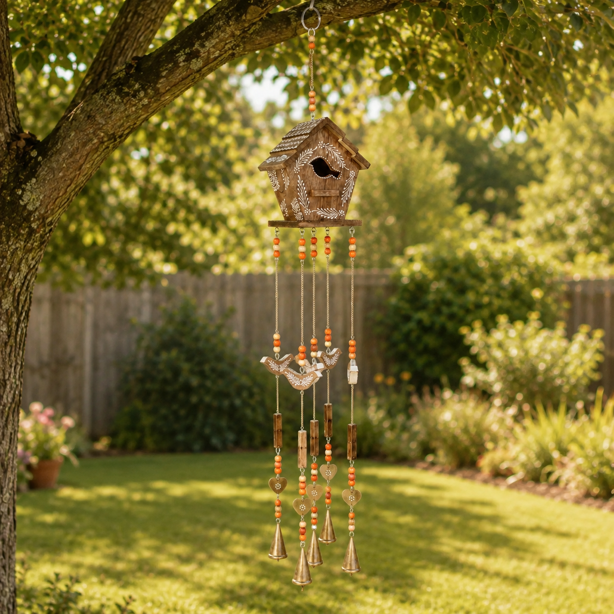 Woodland Birdsong Birdhouse Wind Chime