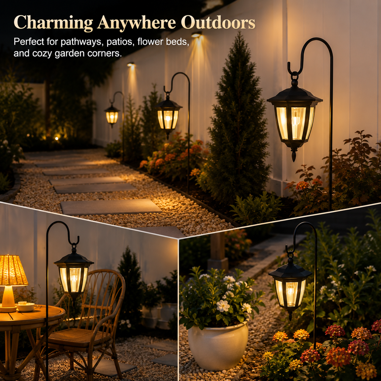 Vintage Solar Garden Lantern