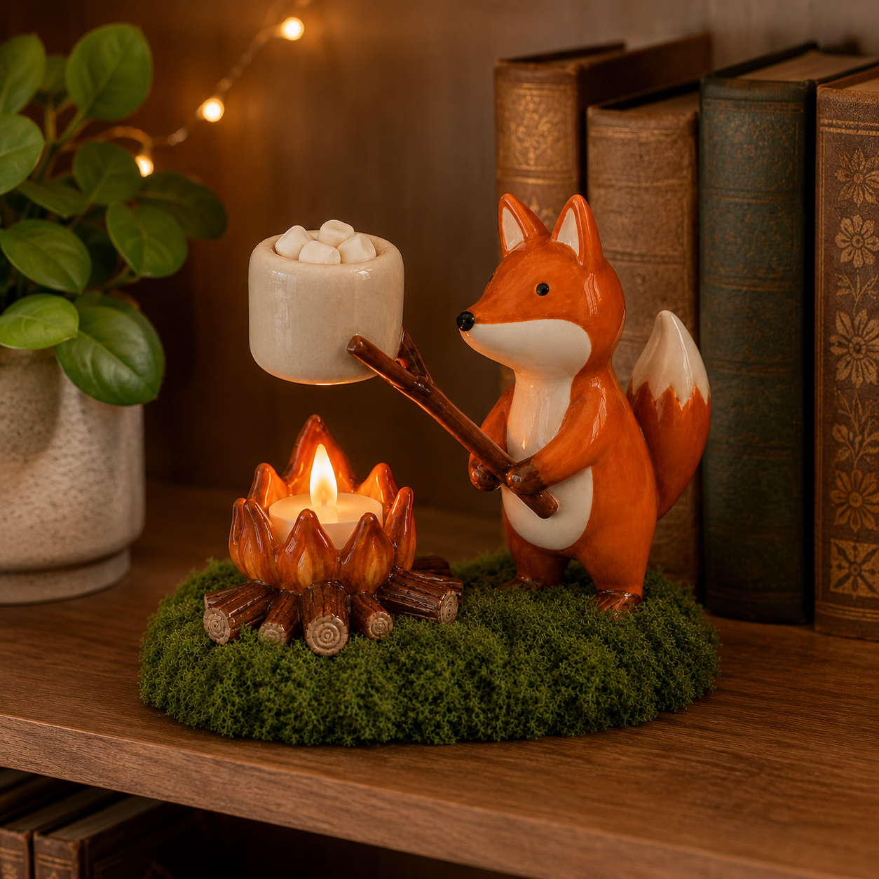 Fox campfire ornament