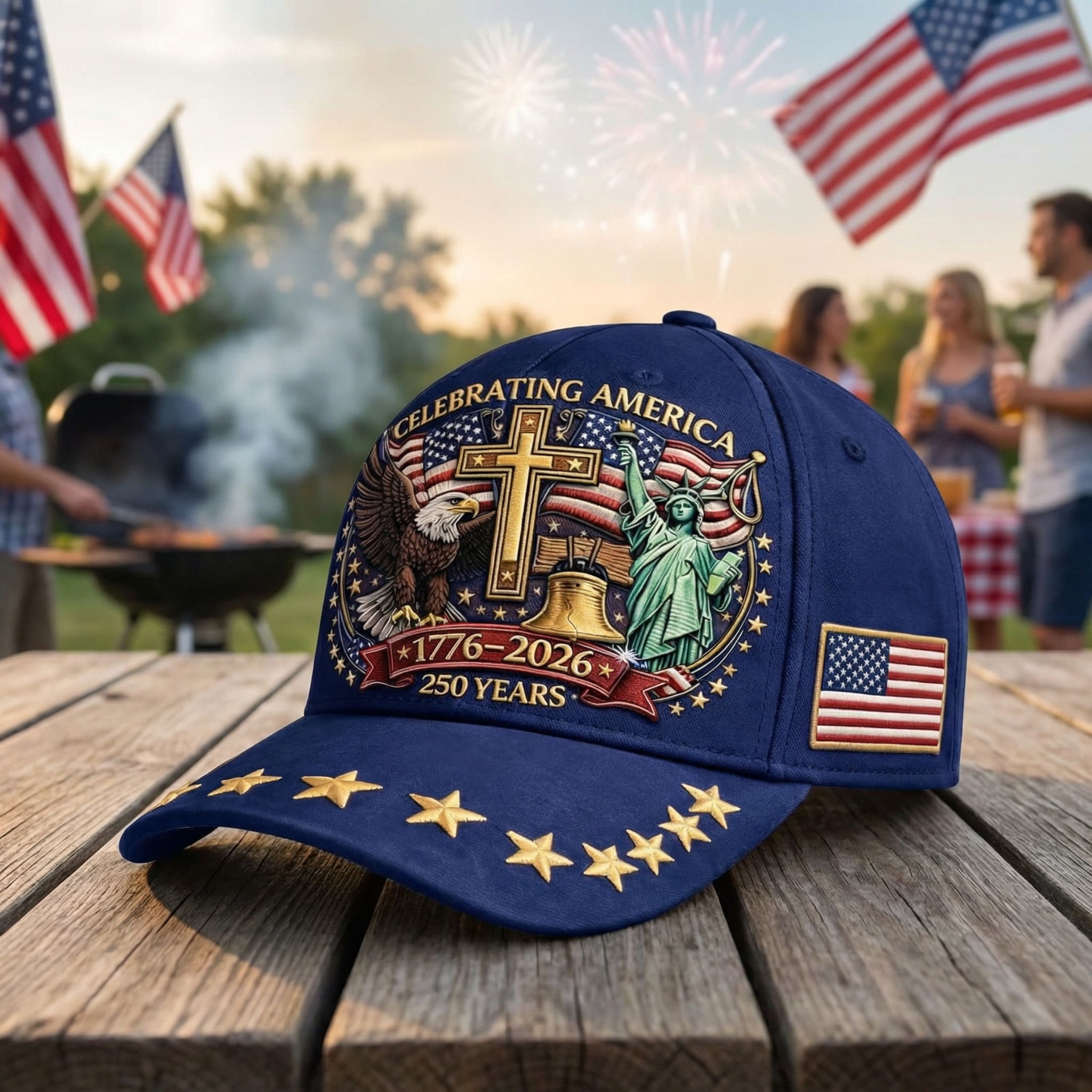 Celebrating America 250th Anniversary Baseball Cap (1776–2026)