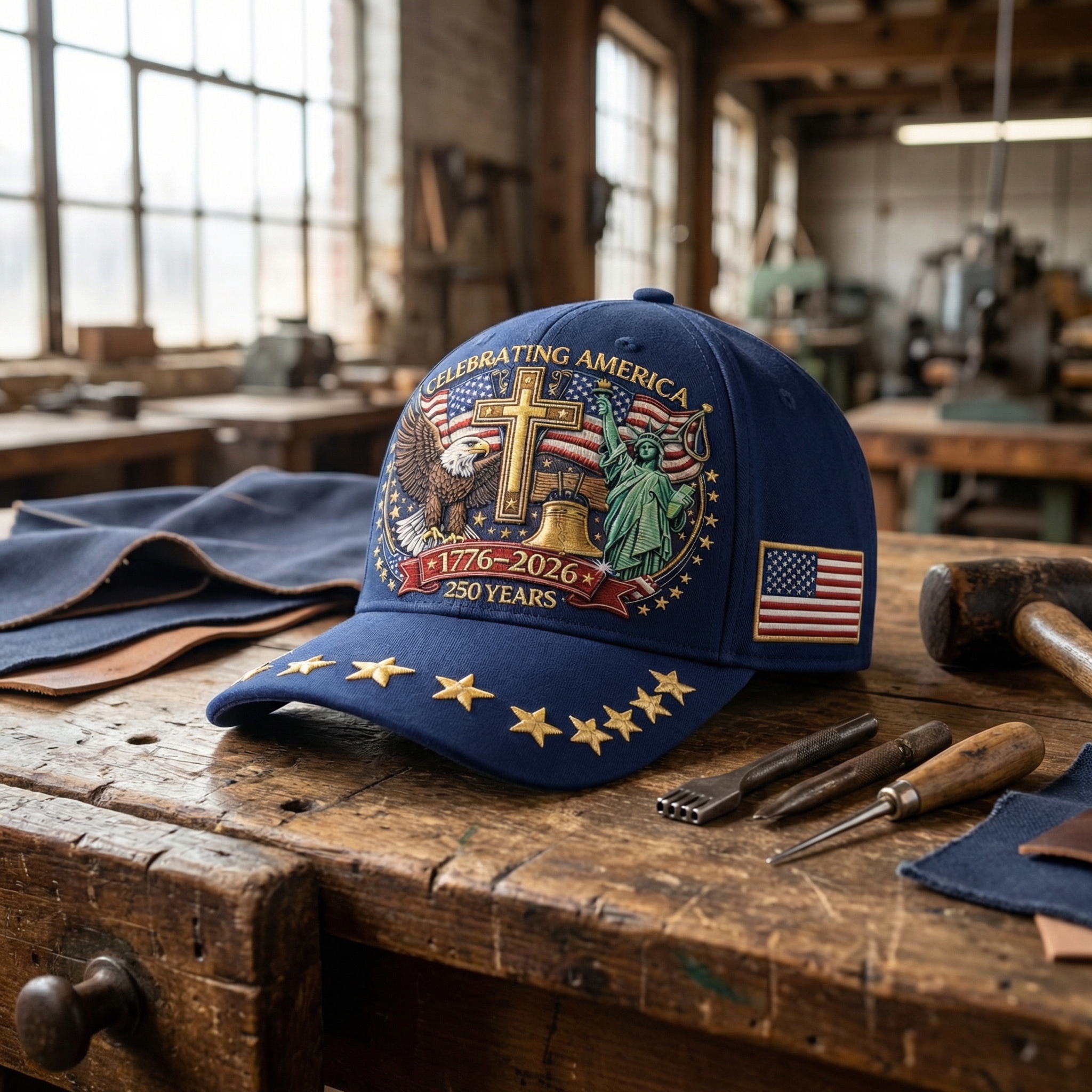 Celebrating America 250th Anniversary Baseball Cap (1776–2026)