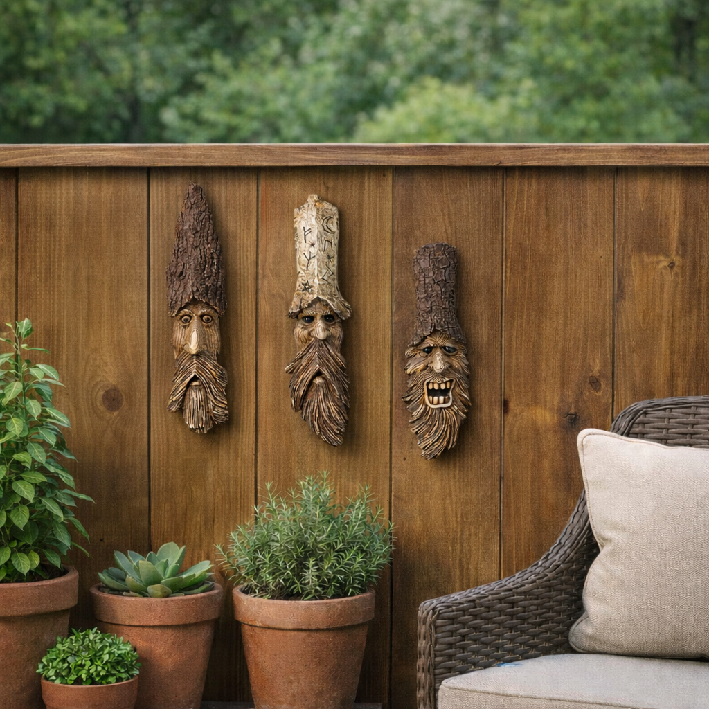 Creative Bark Sprite Wall Decor