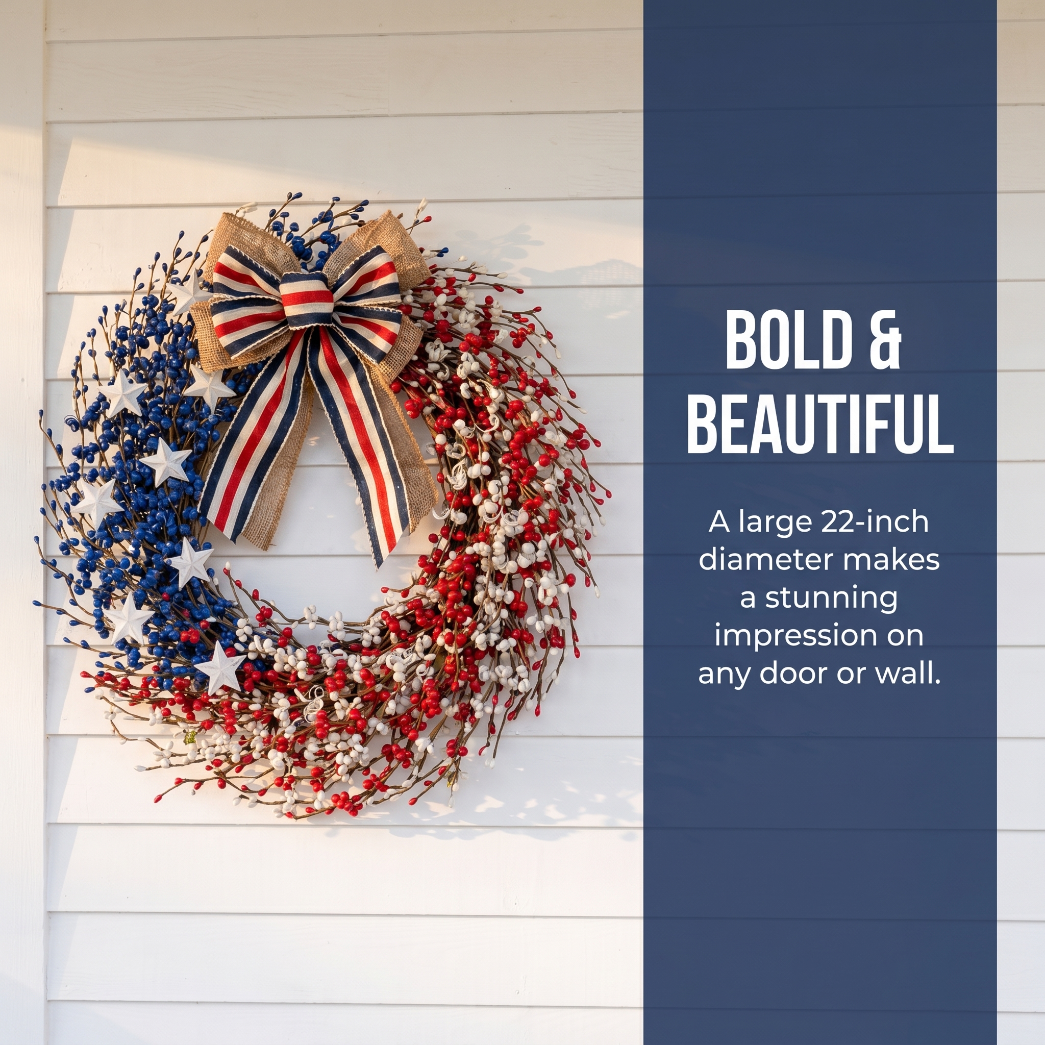 4th of July Wreath 22 inch