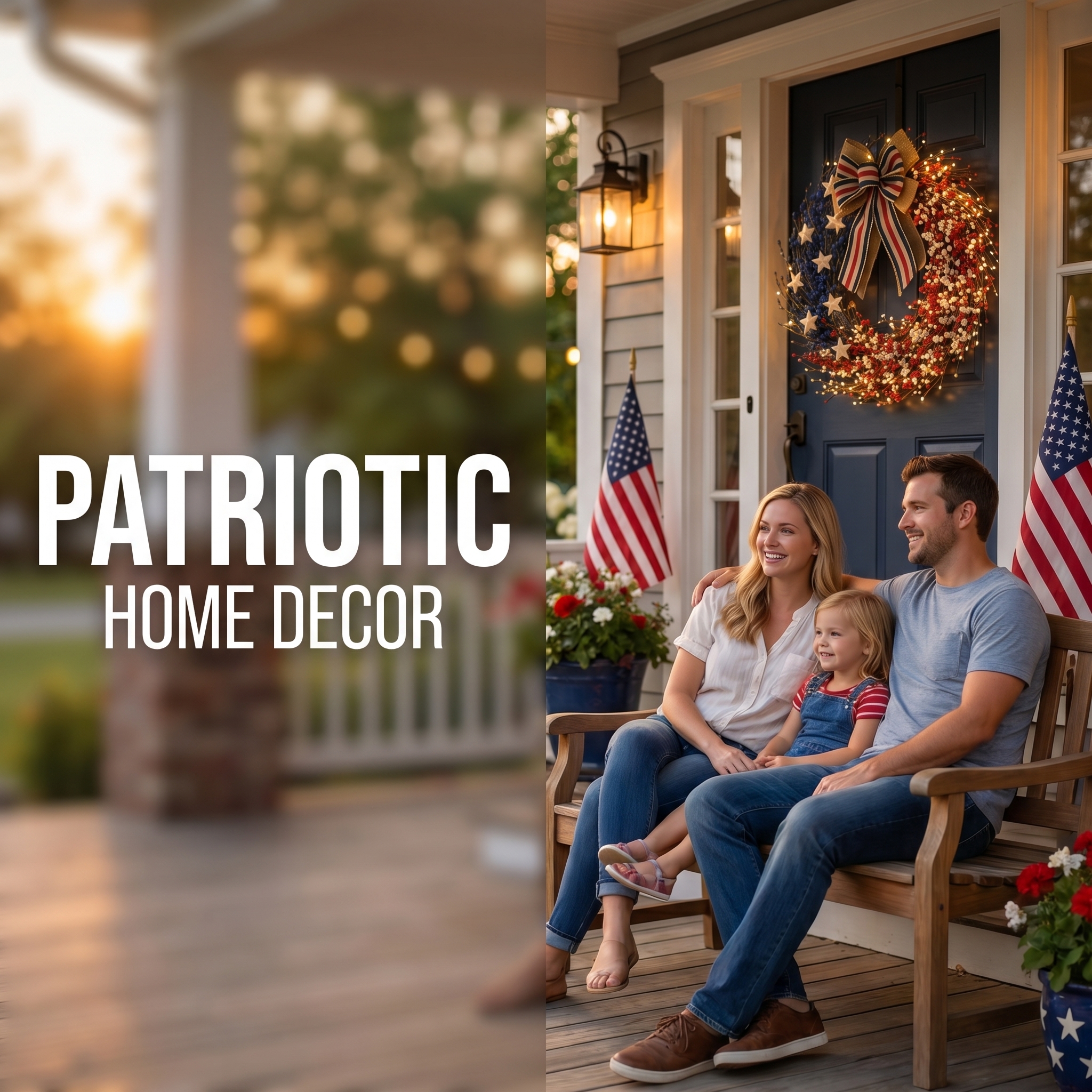 4th of July Wreath 22 inch