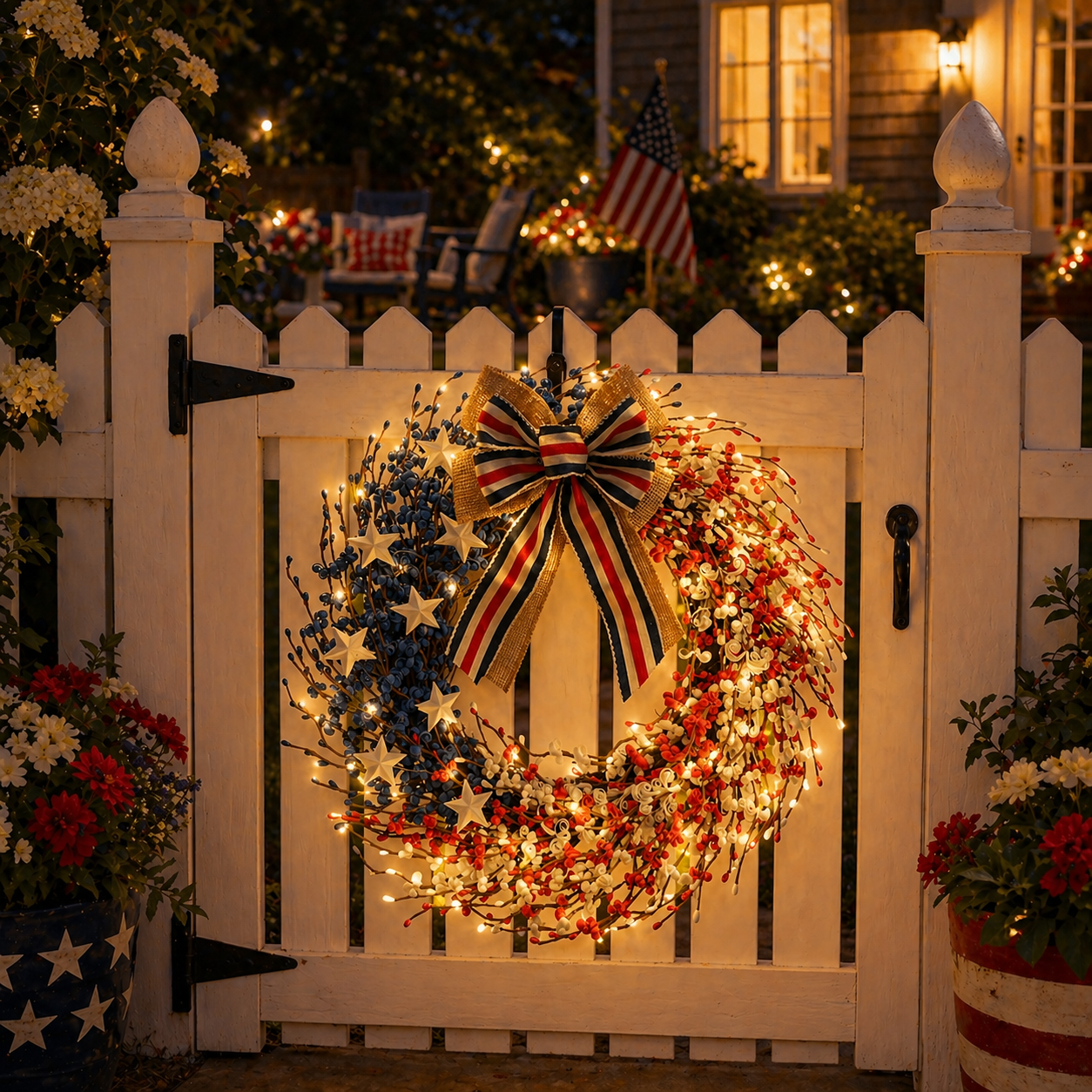 4th of July Wreath 22 inch