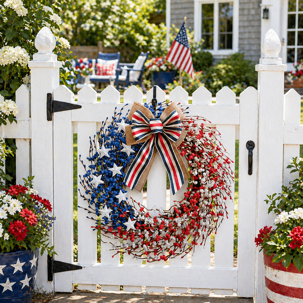 4th of July Wreath 22 inch