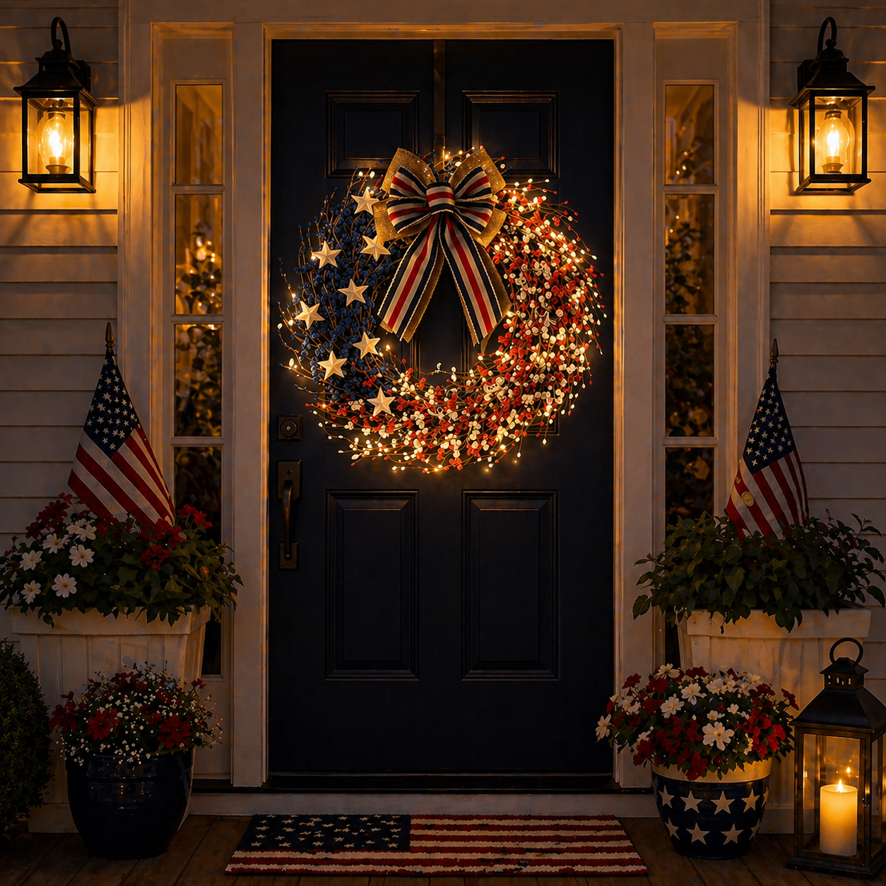 4th of July Wreath 22 inch