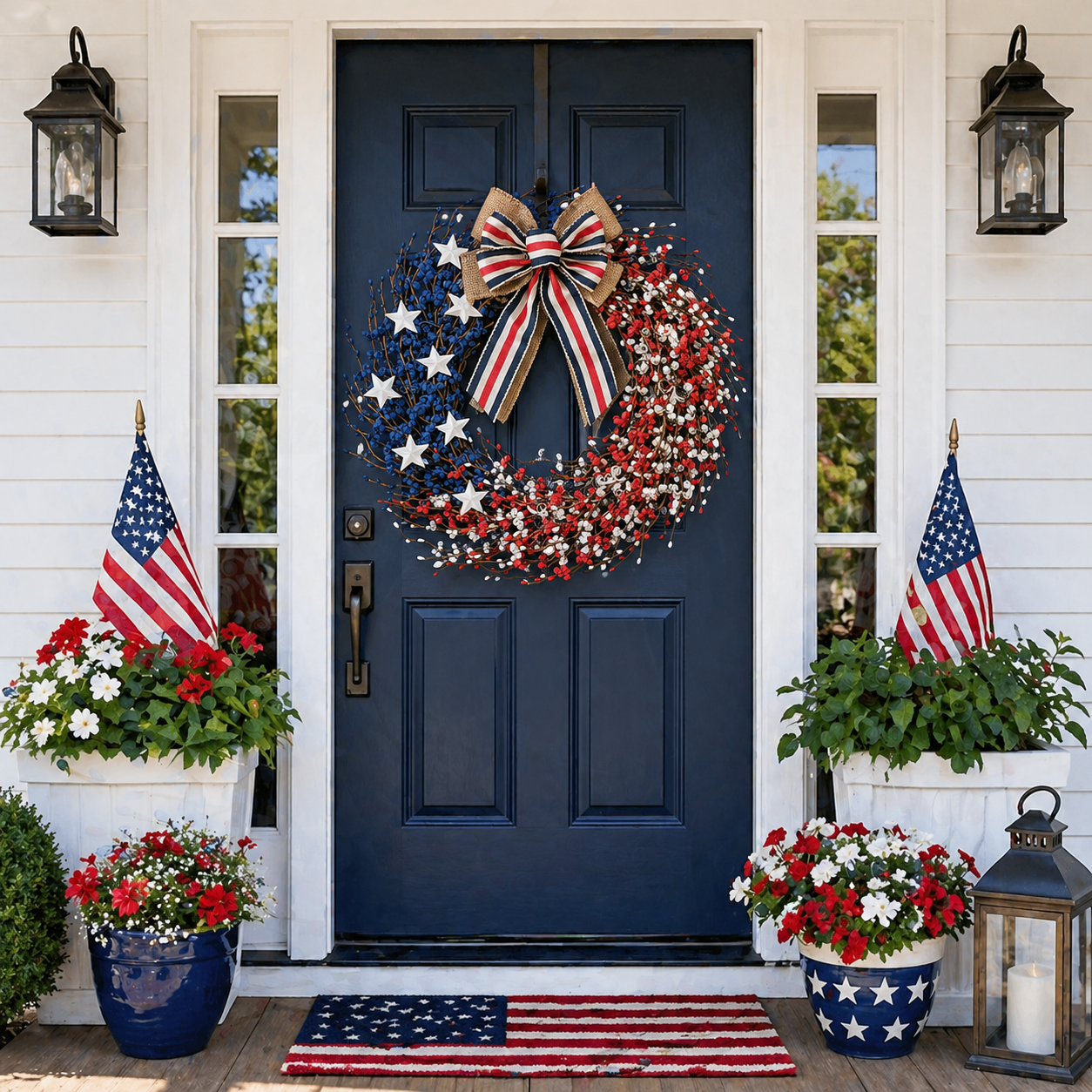 4th of July Wreath 22 inch