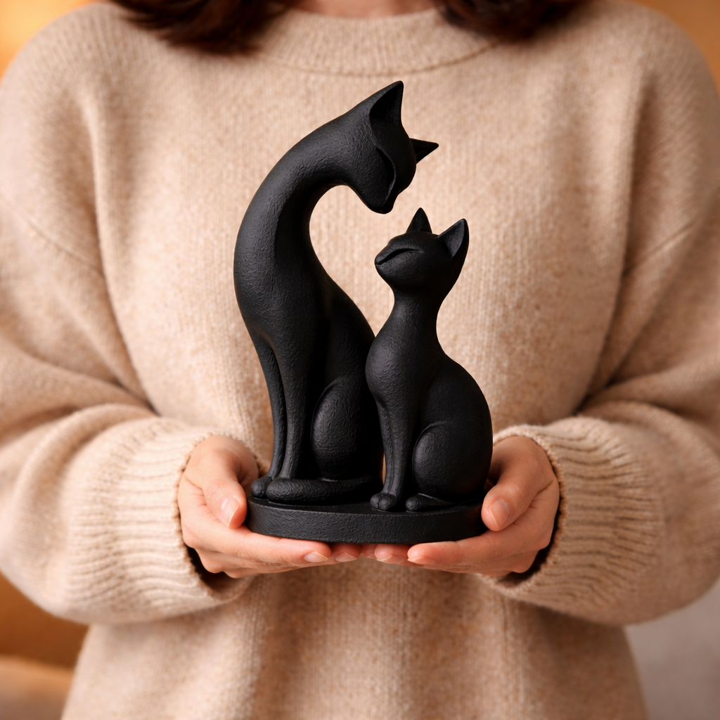 3D Printed Creative Cat Statue