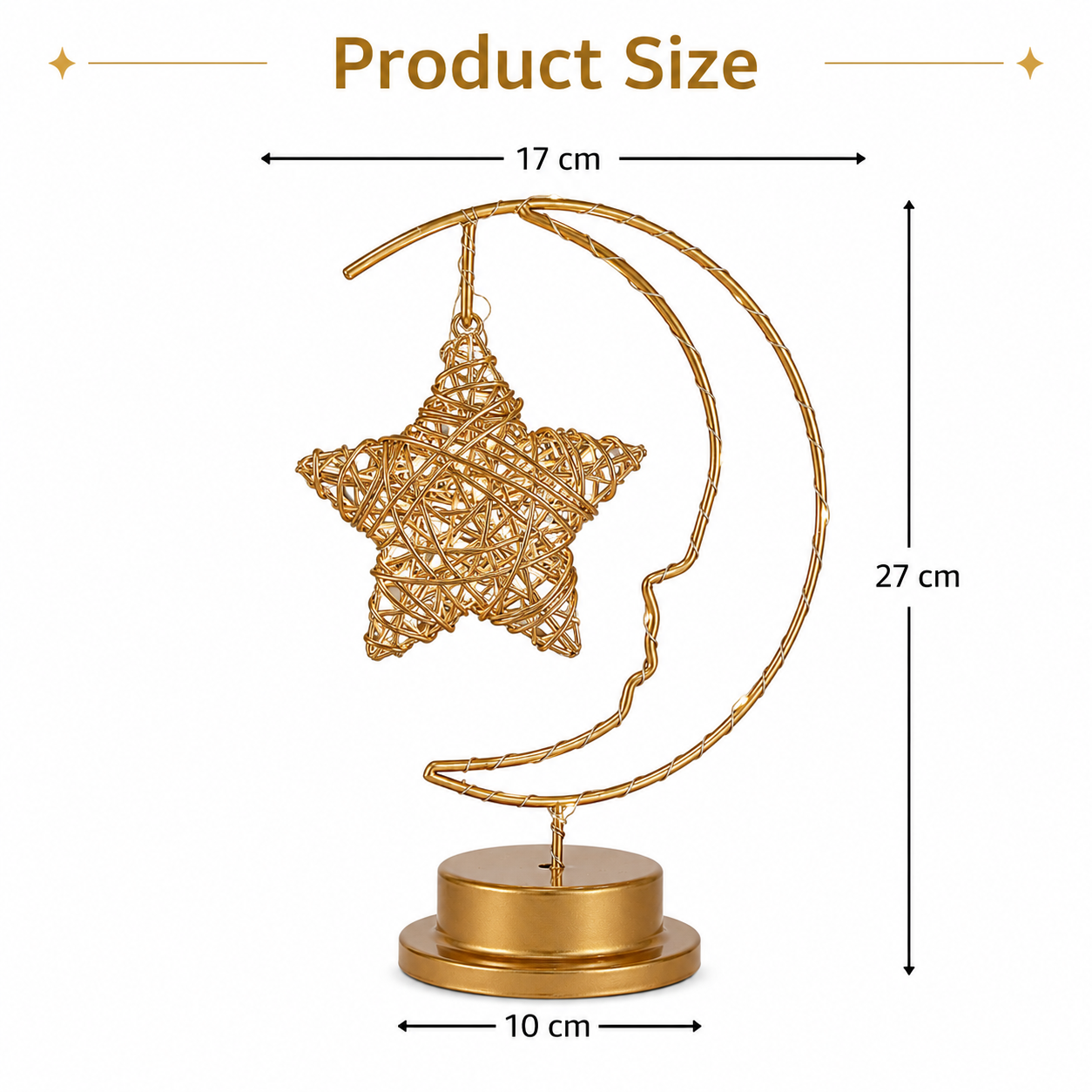LED Smiling Crescent Moon Night Light