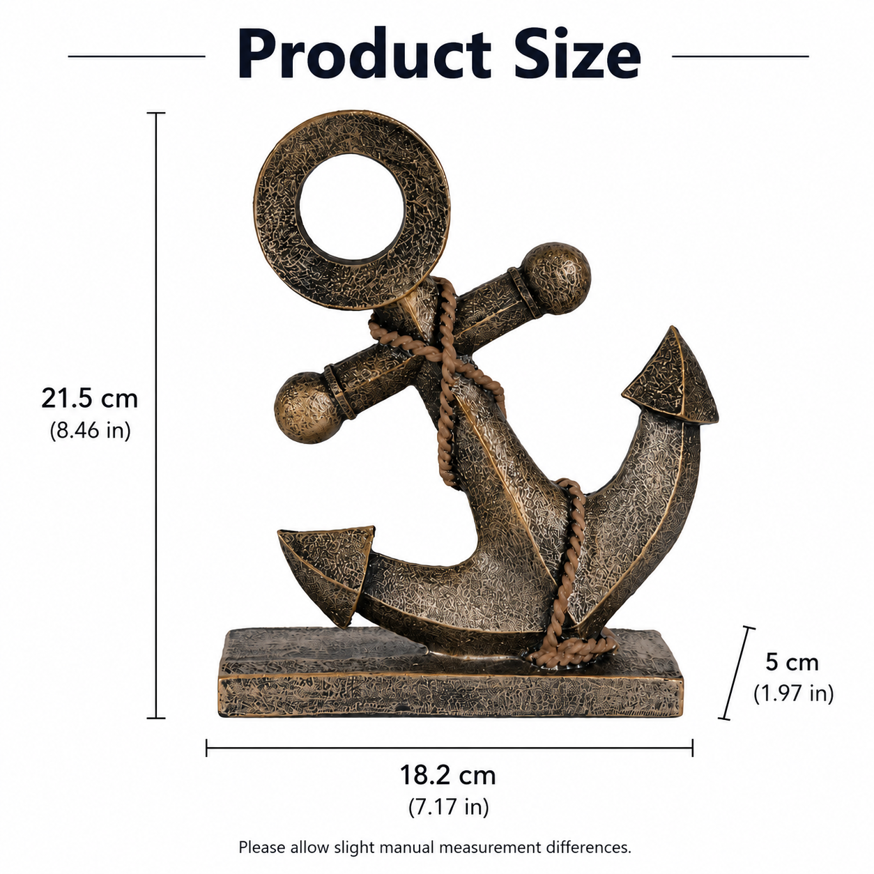 Retro Nautical Anchor Ornament