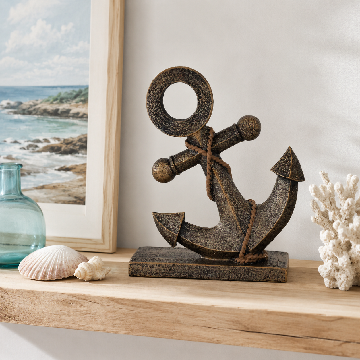Retro Nautical Anchor Ornament
