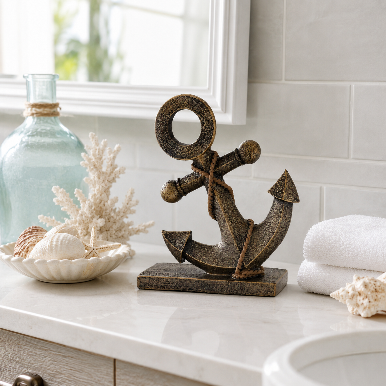 Retro Nautical Anchor Ornament