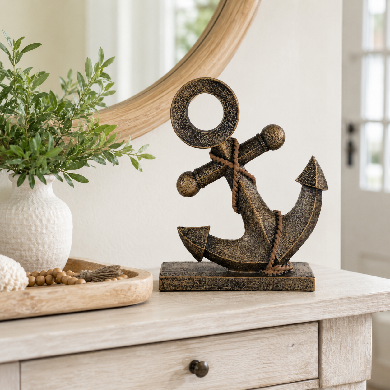 Retro Nautical Anchor Ornament