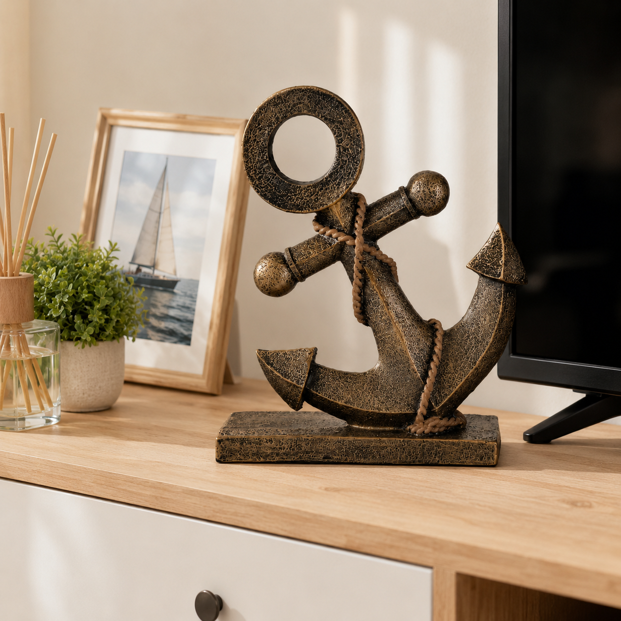 Retro Nautical Anchor Ornament