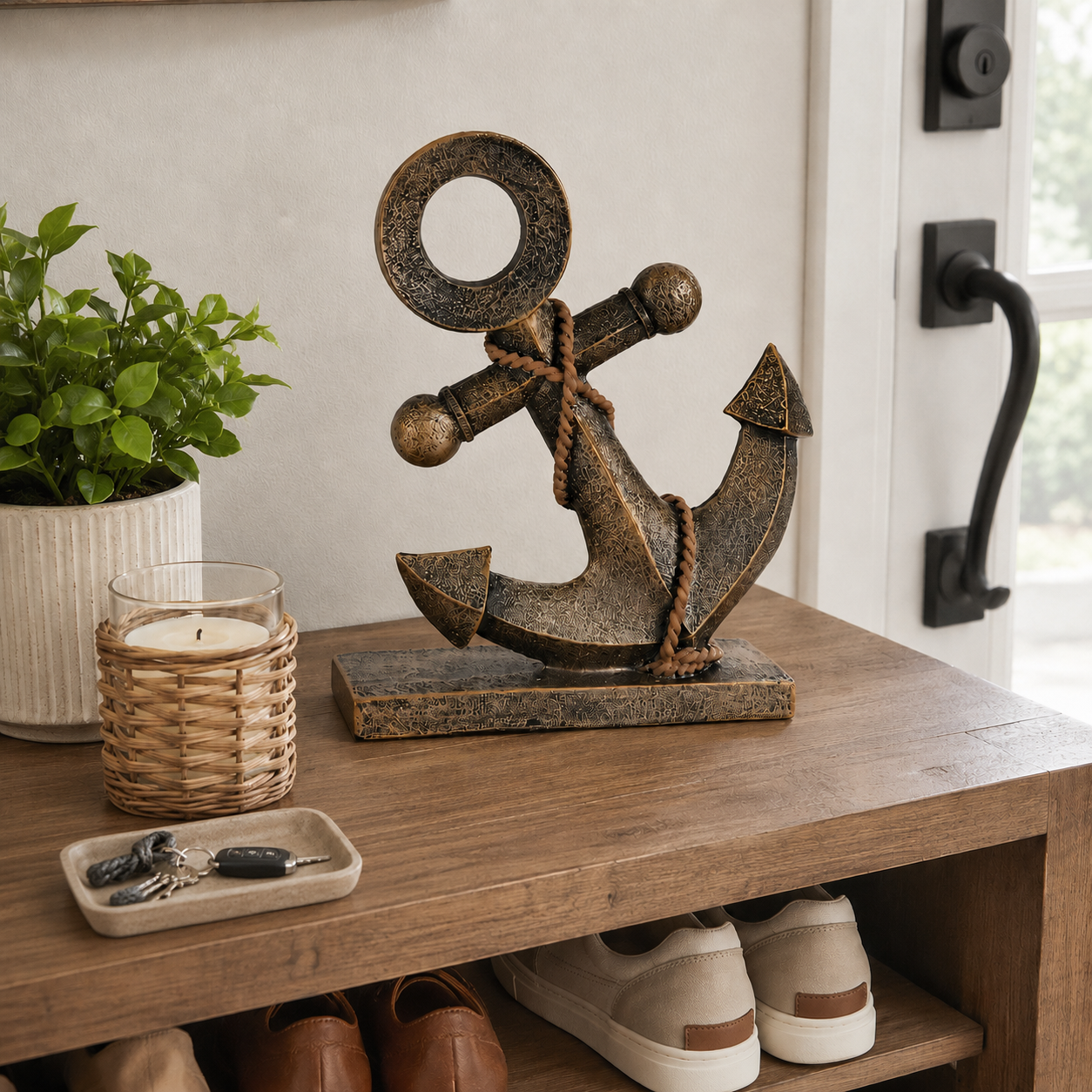 Retro Nautical Anchor Ornament