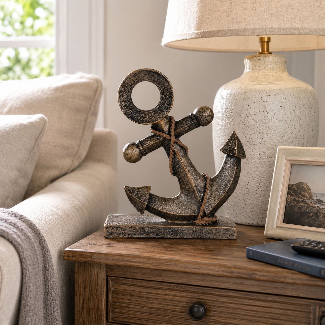 Retro Nautical Anchor Ornament