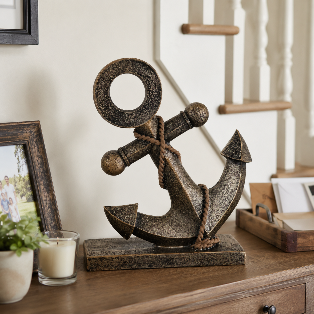 Retro Nautical Anchor Ornament