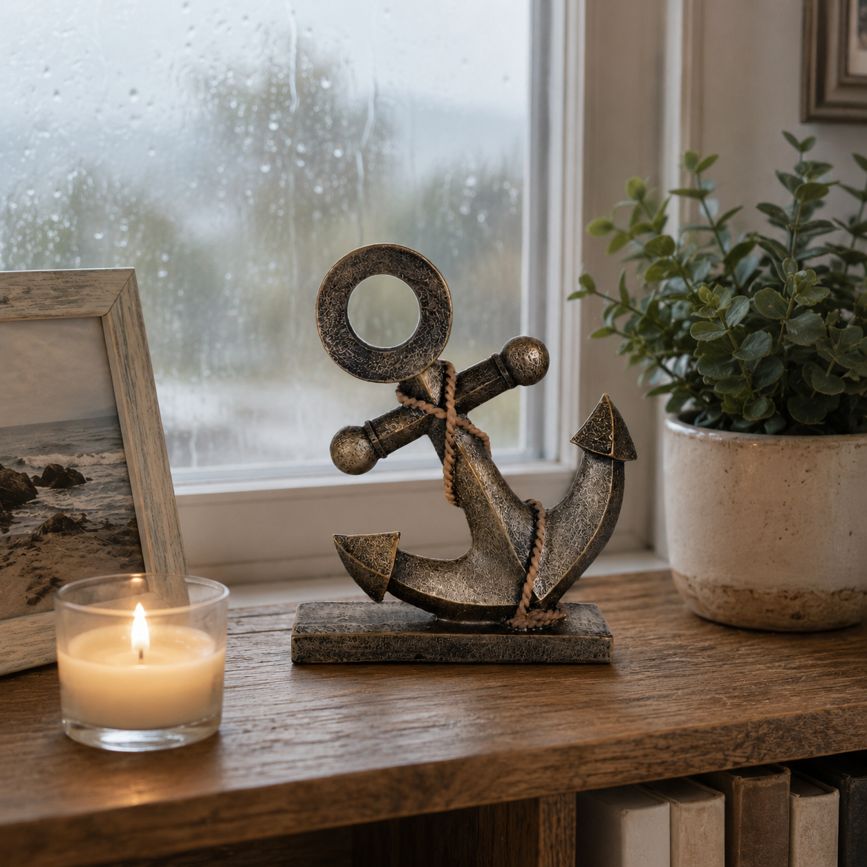 Retro Nautical Anchor Ornament