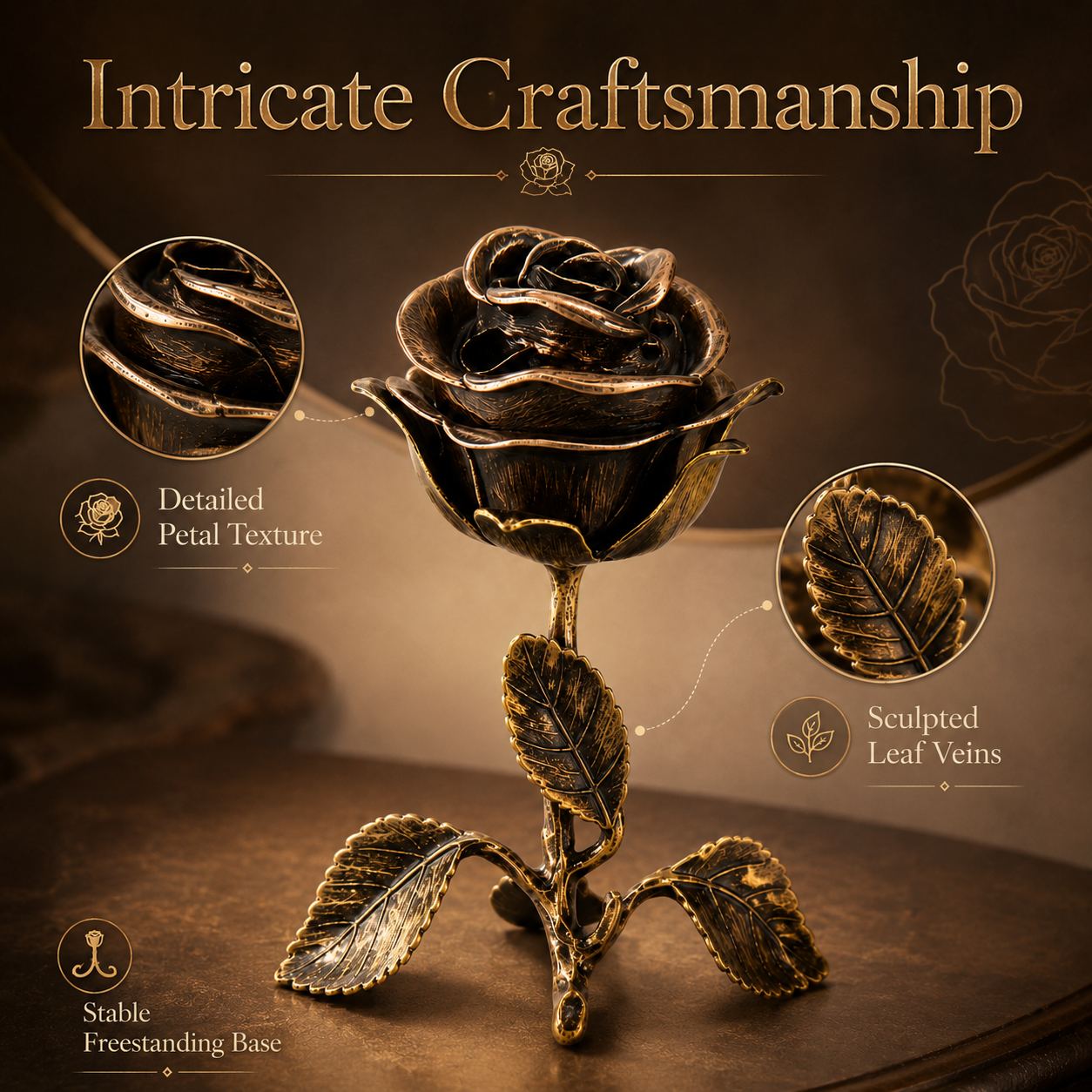 Antique Rose-Scented Incense Burner
