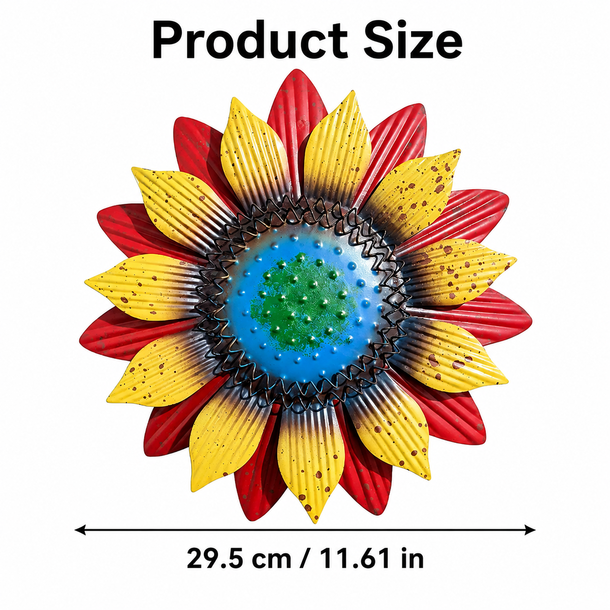 3D Metal Sunflower Wall Decor