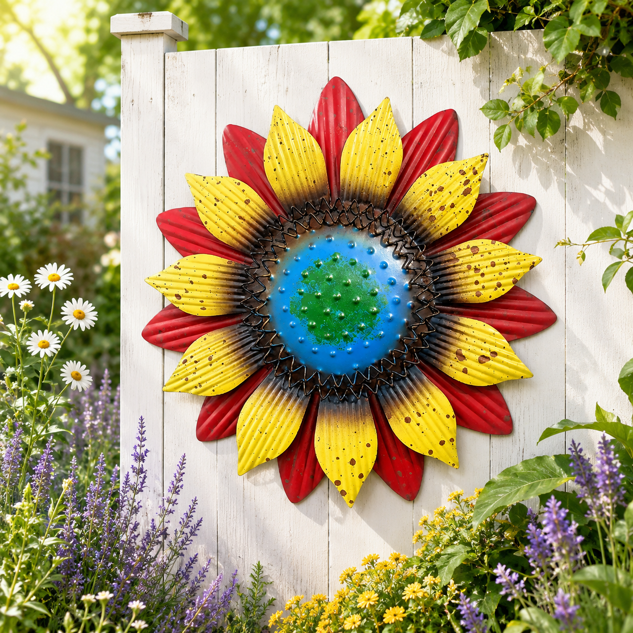 3D Metal Sunflower Wall Decor