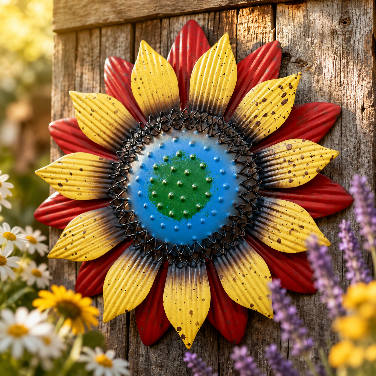 3D Metal Sunflower Wall Decor