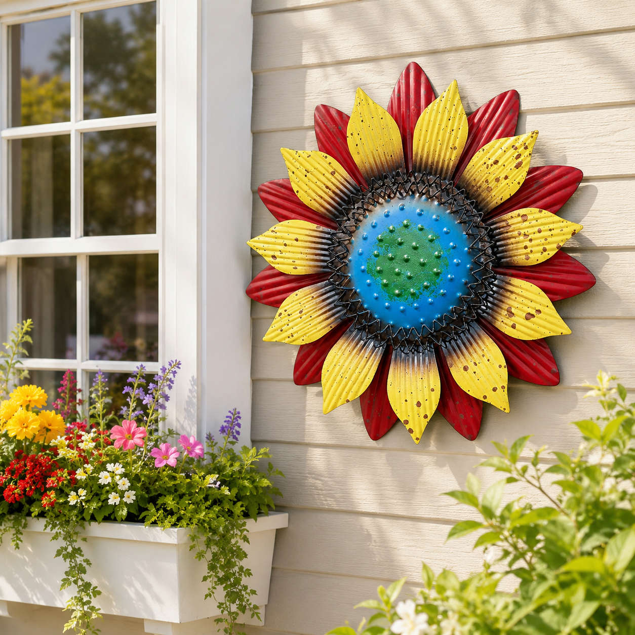 3D Metal Sunflower Wall Decor