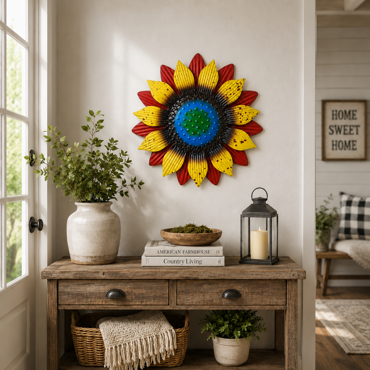 3D Metal Sunflower Wall Decor