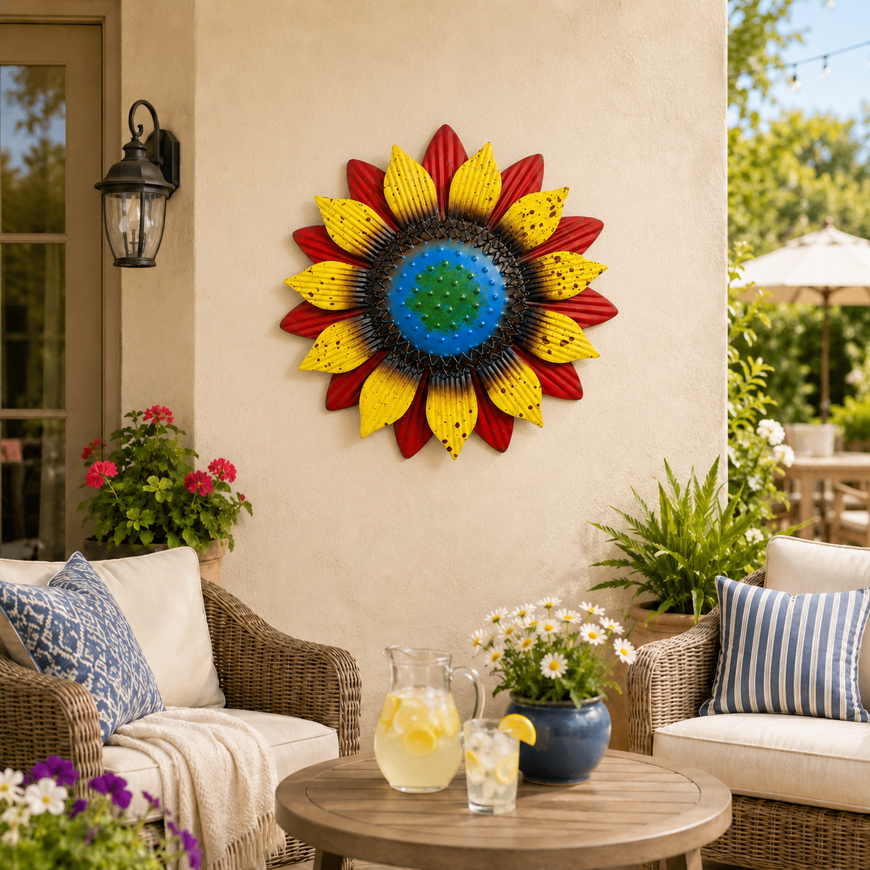 3D Metal Sunflower Wall Decor