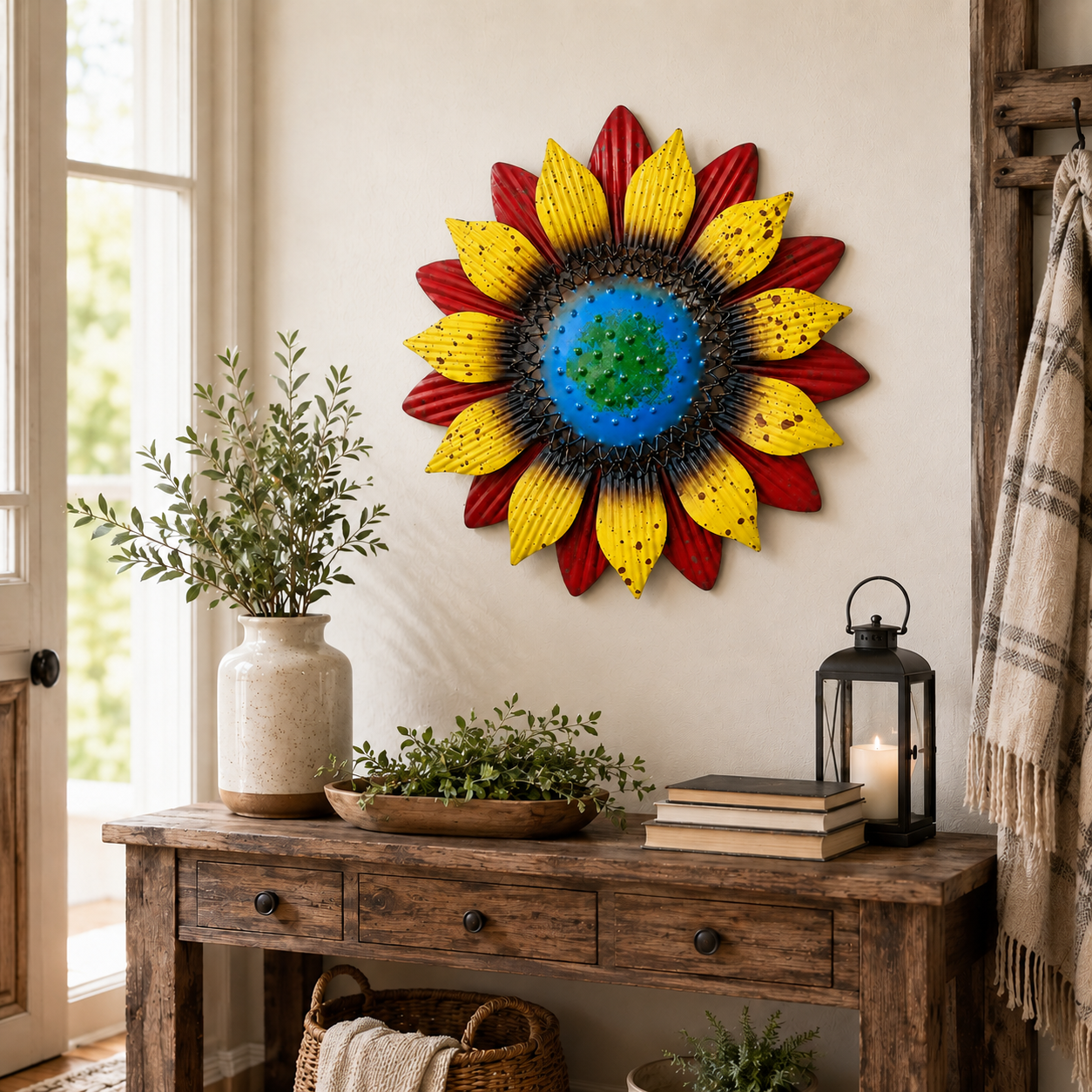 3D Metal Sunflower Wall Decor