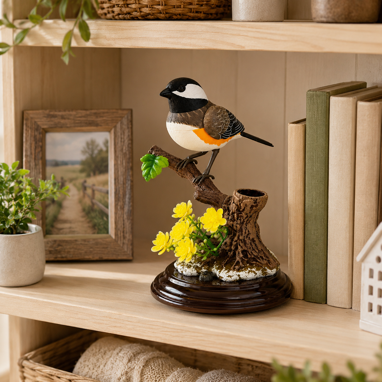 Voice Activated Moving Bird Figurine