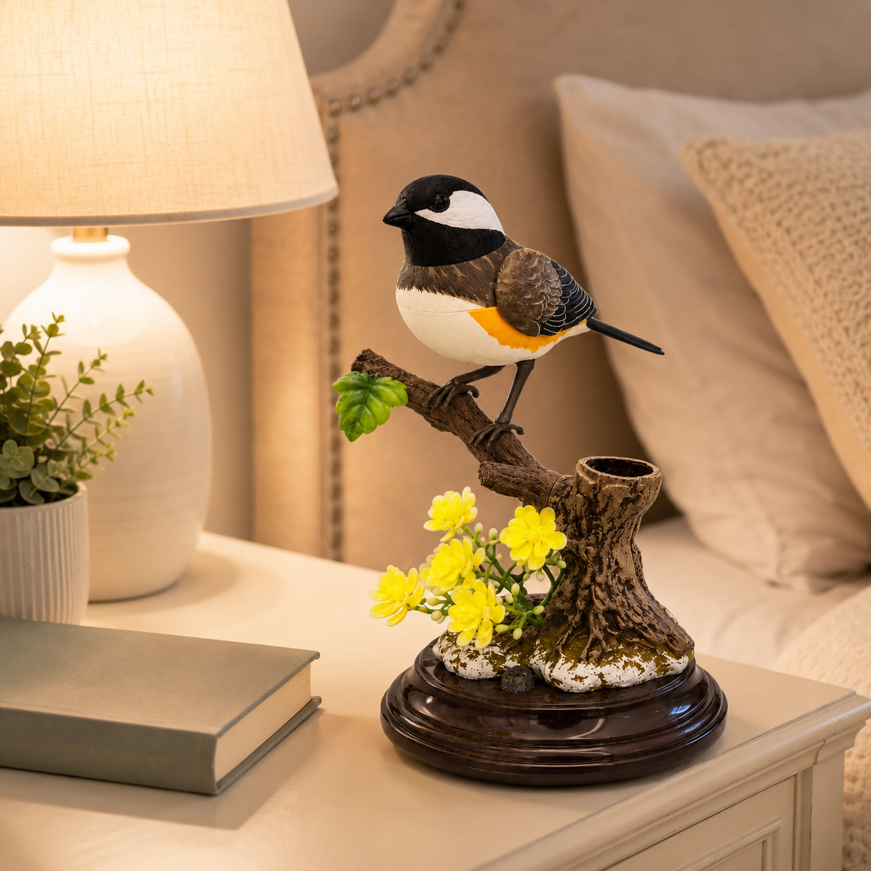 Voice Activated Moving Bird Figurine