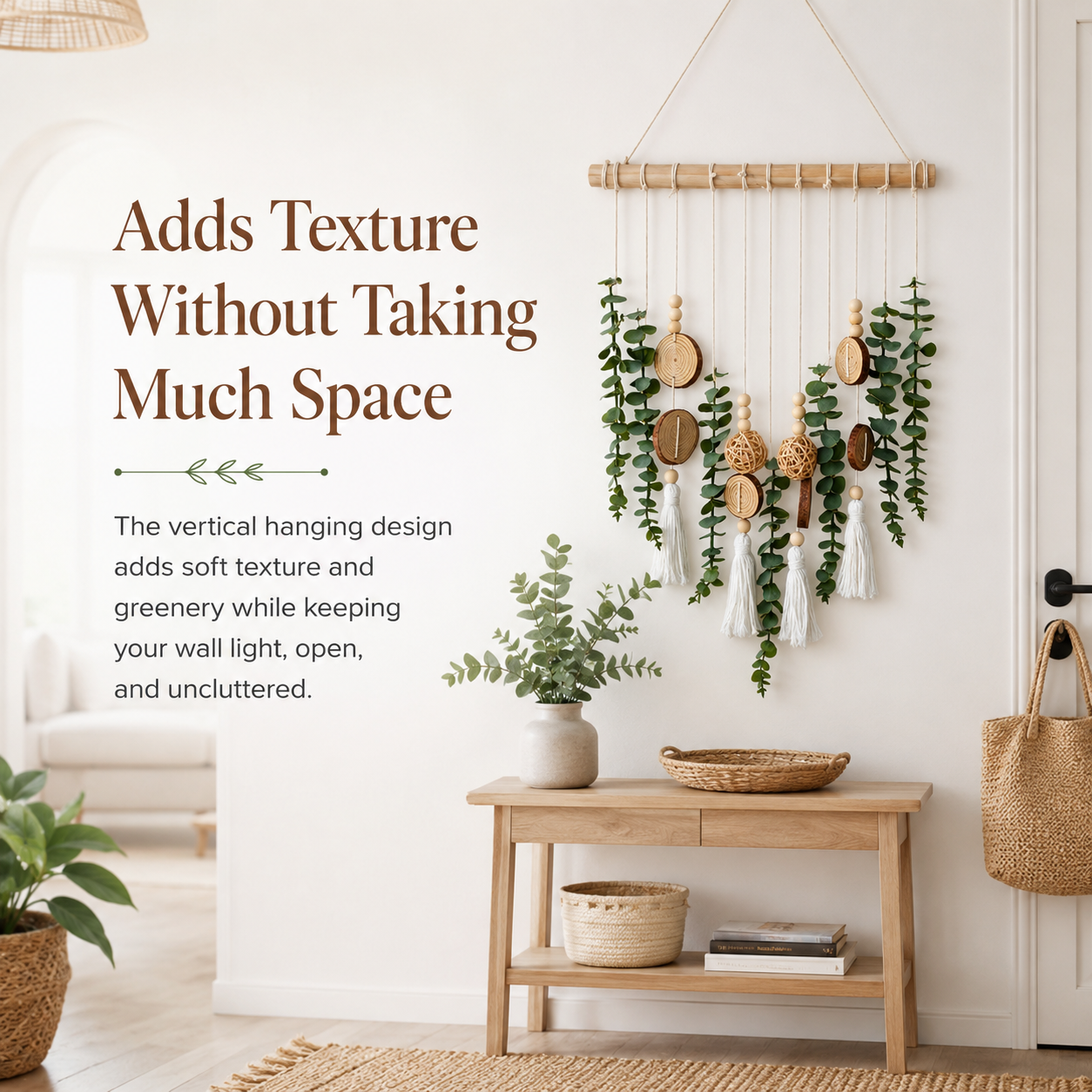 Boho Greenery Wall Hanging Decor