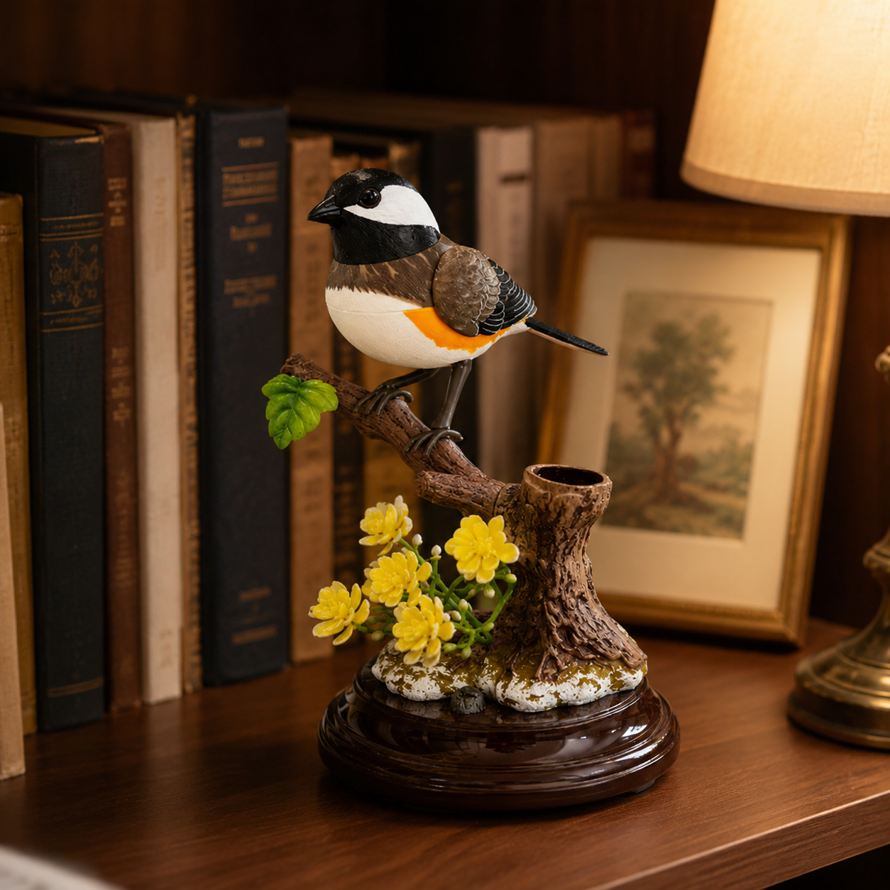 Voice Activated Moving Bird Figurine