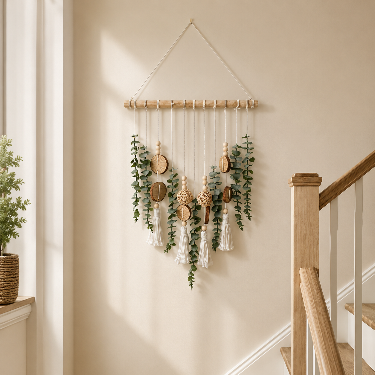 Boho Greenery Wall Hanging Decor