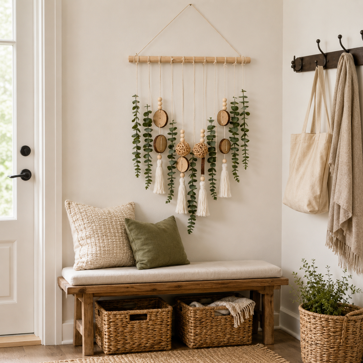 Boho Greenery Wall Hanging Decor