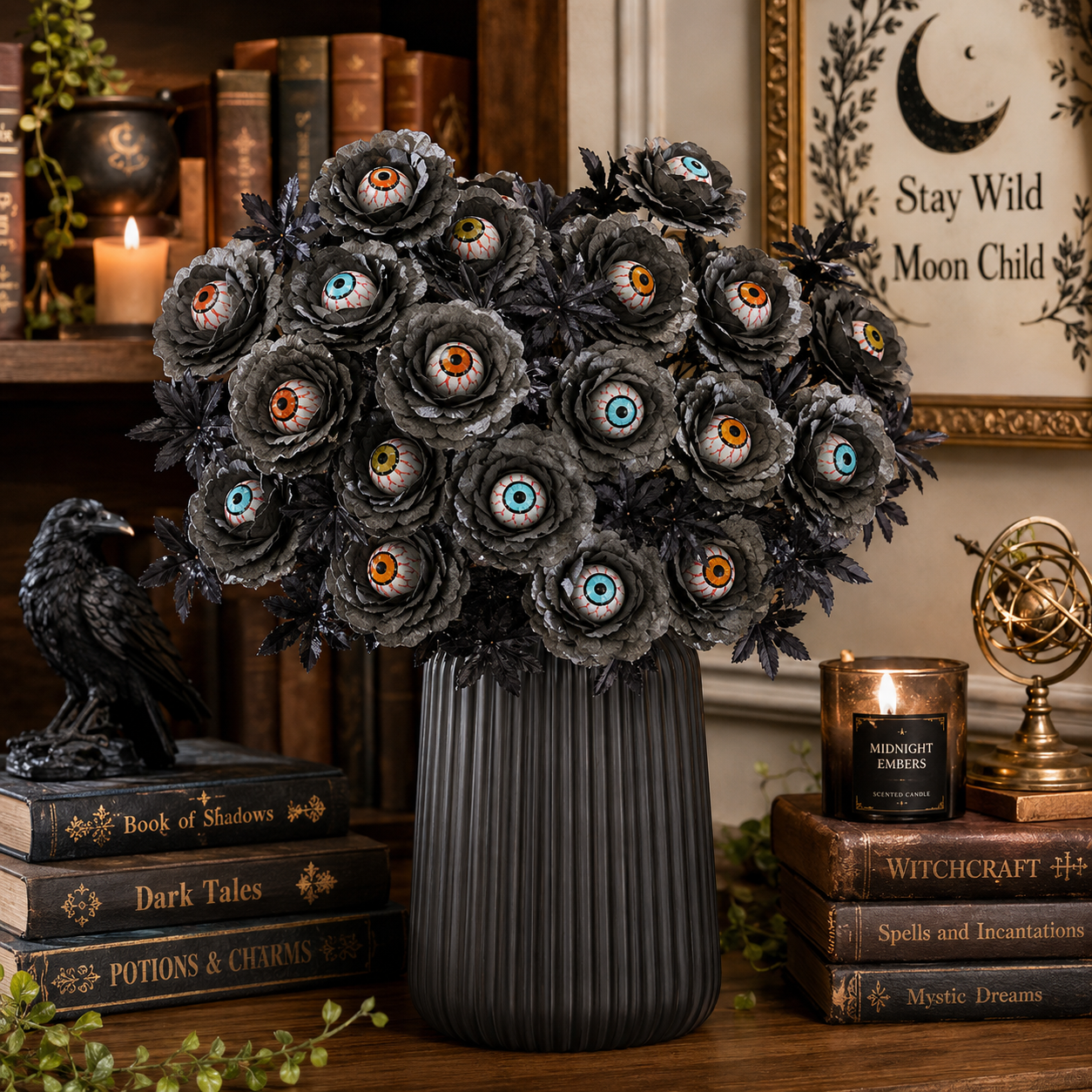 Halloween Eyeball Flower Stem