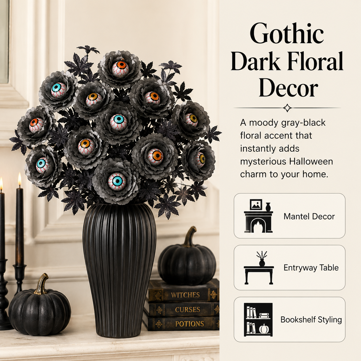 Halloween Eyeball Flower Stem