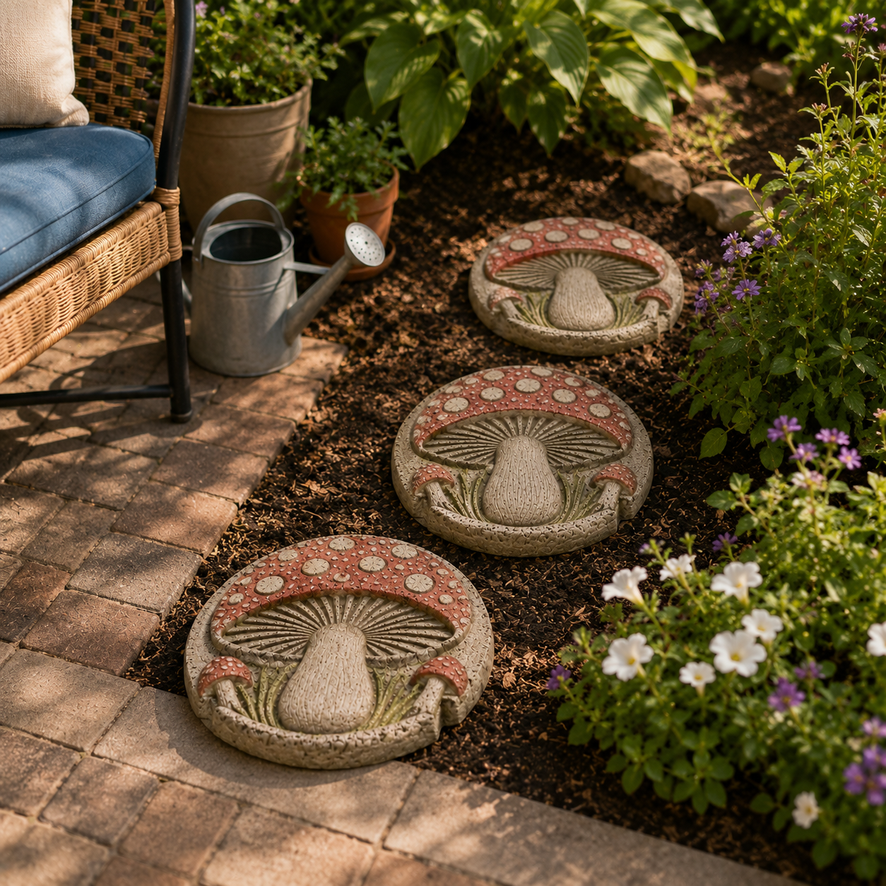 Reusable Mushroom Stepping Stone Mold for Concrete