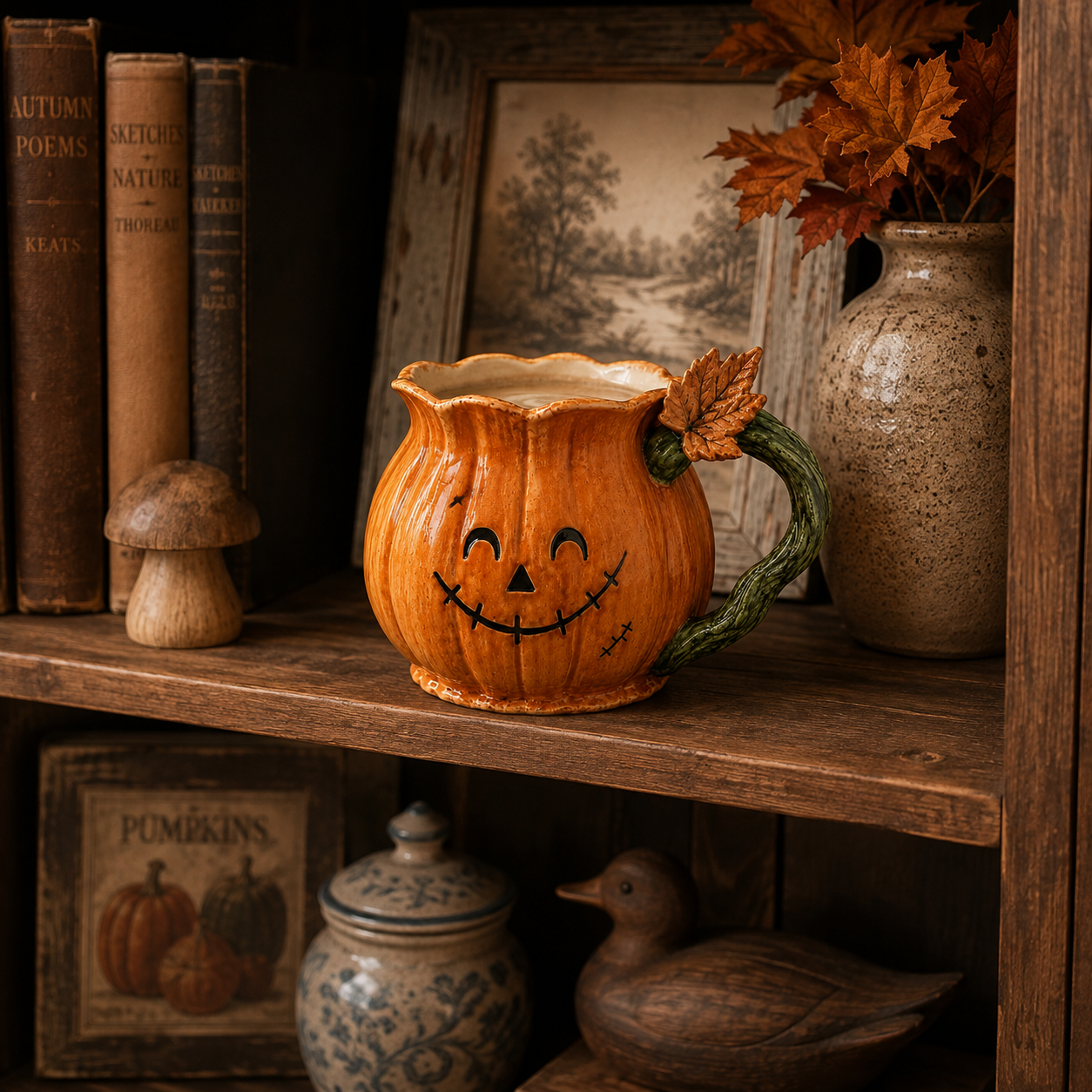 Jack O Lantern Pumpkin Mug