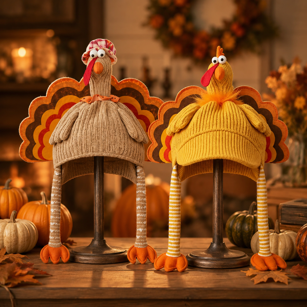 Fun Harvest Festival Knitted Hat
