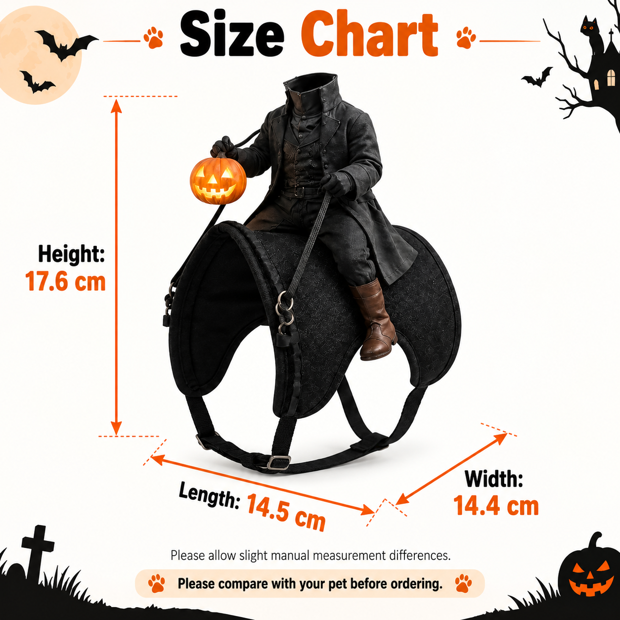 Headless Horseman Rider Pet Costume