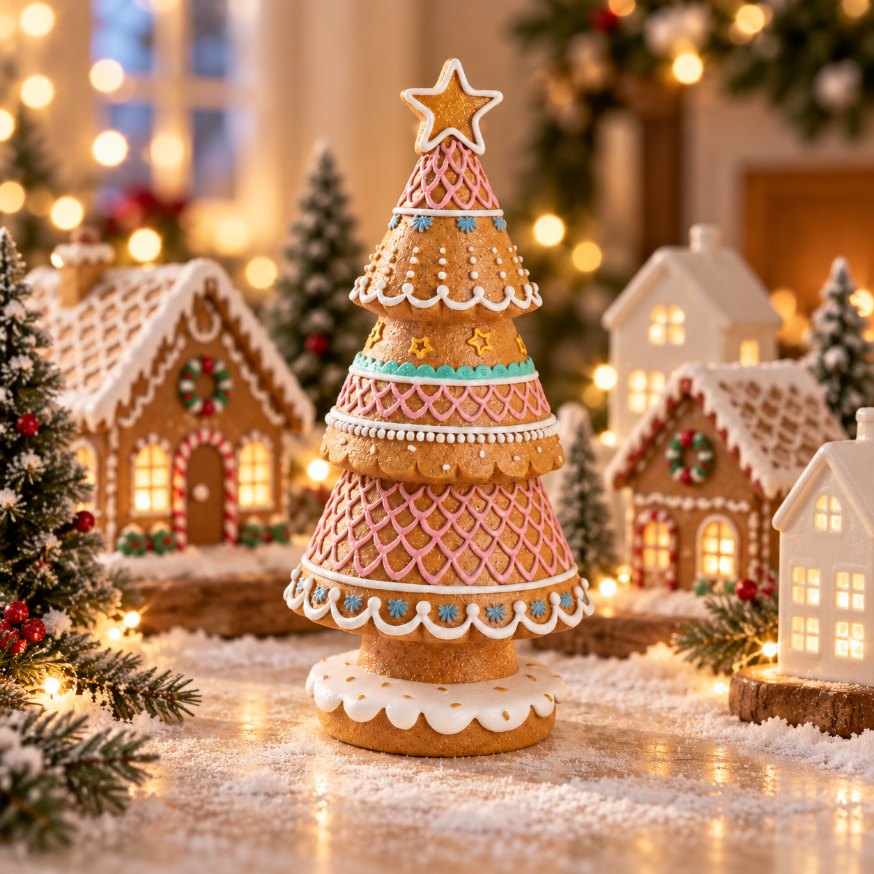 Gingerbread Christmas Tree Figurine