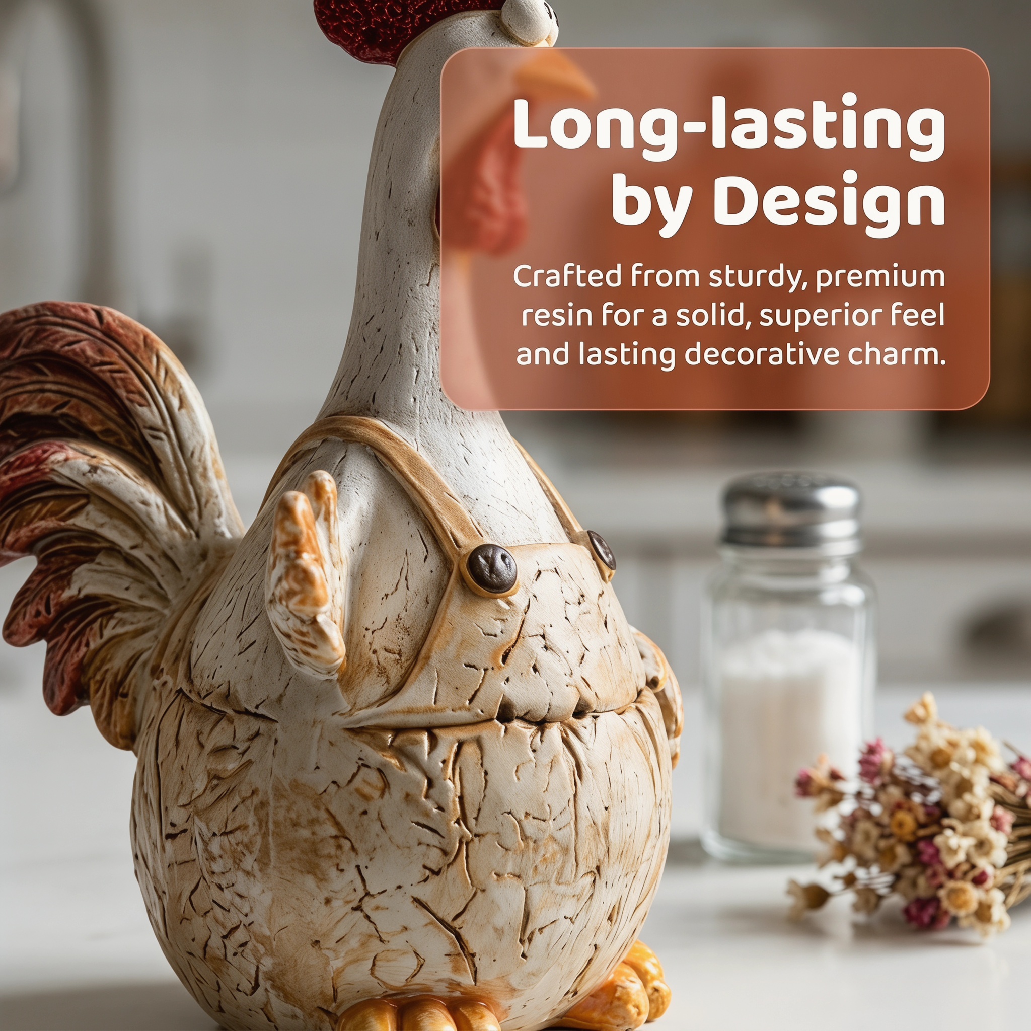 Charming Resin Chicken Figurines