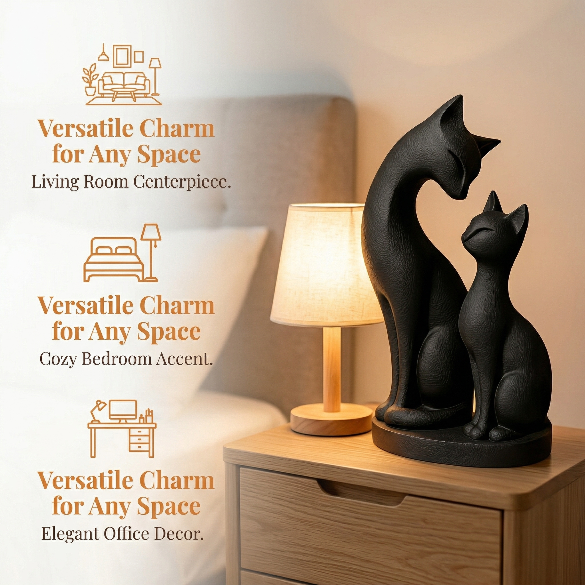 3D Printed Creative Cat Statue