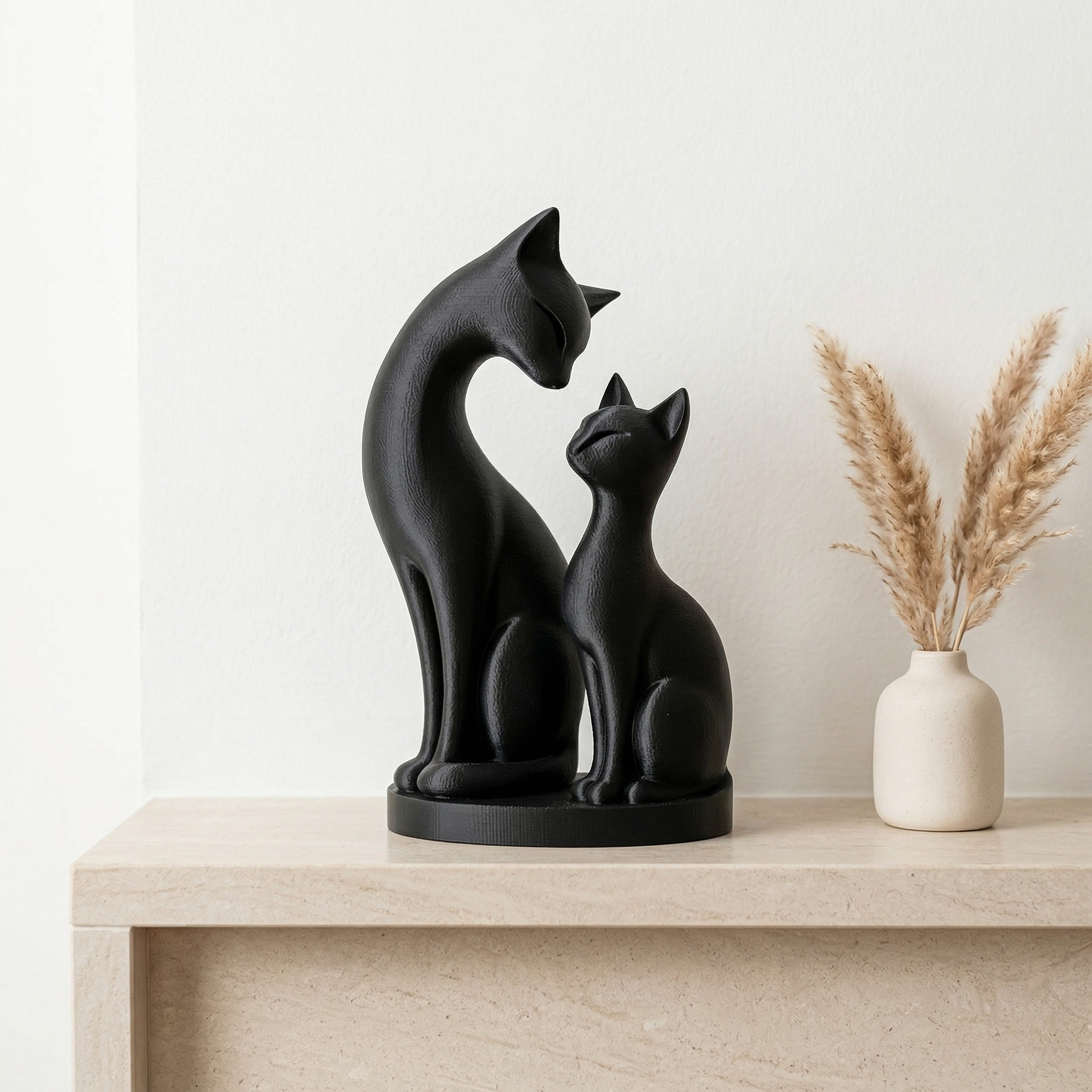 3D Printed Creative Cat Statue