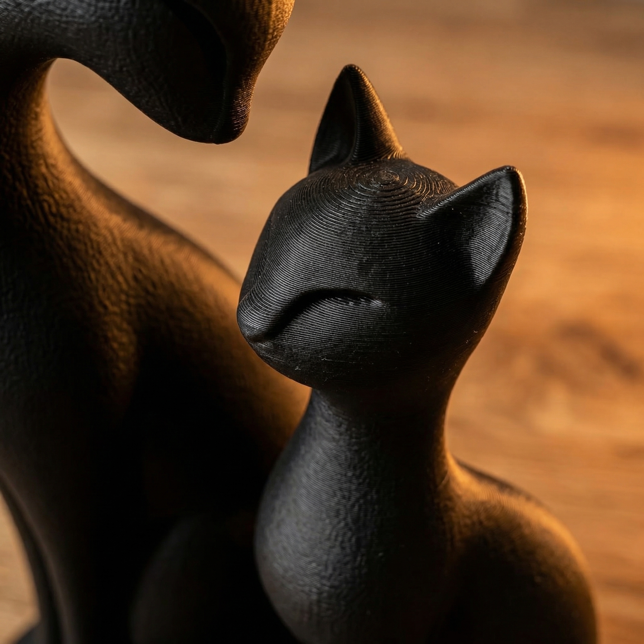 3D Printed Creative Cat Statue